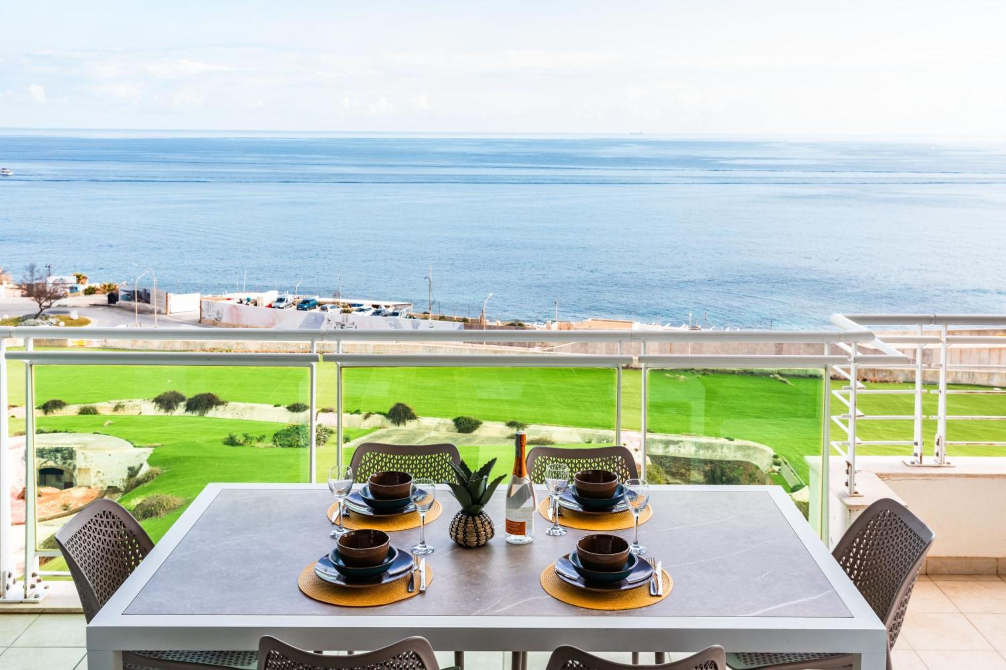 Luxury Seafront 3Br With Pool By Arcobnb 슬리에마 외부 사진